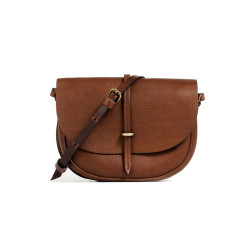 Bleu de Chauffe Mini Sac Postier Java Brun Ambré