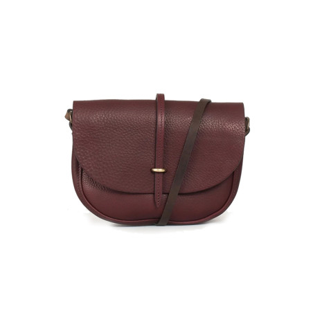 Bleu de Chauffe Mini Sac Postier Java Tourbe face