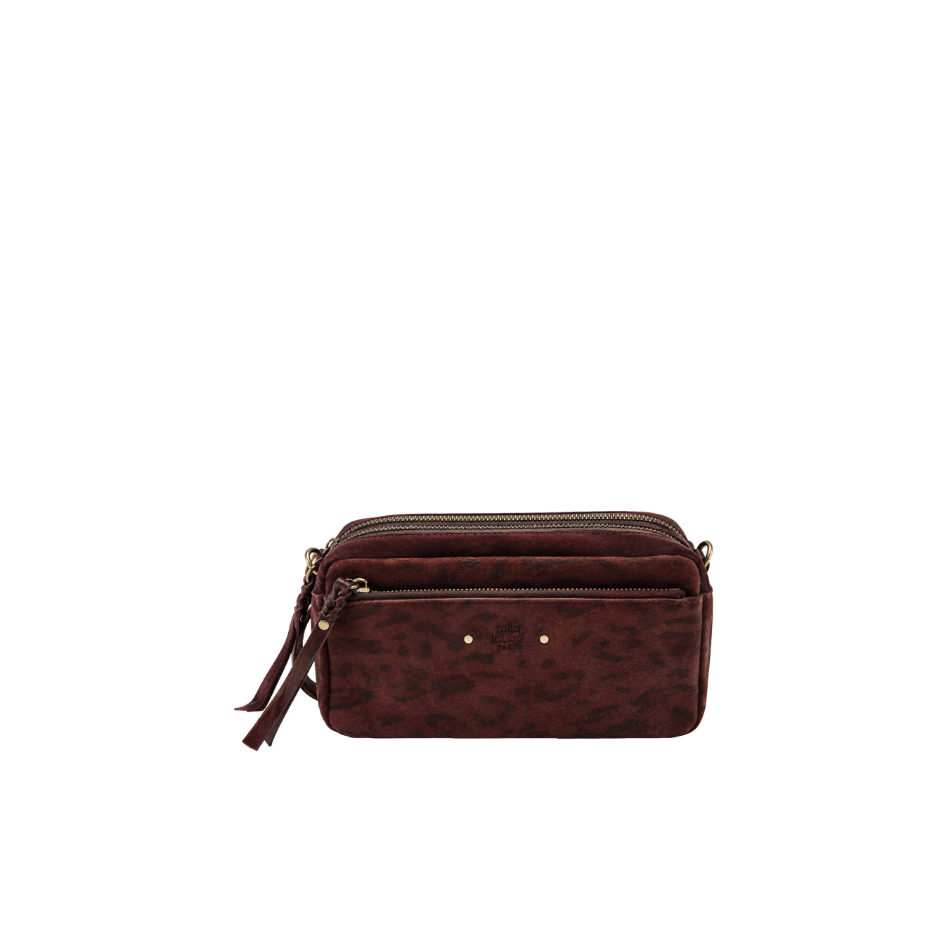 Mila Louise Tata XS PA1 Petit Sac Trotteur Motif Panthère Rouge