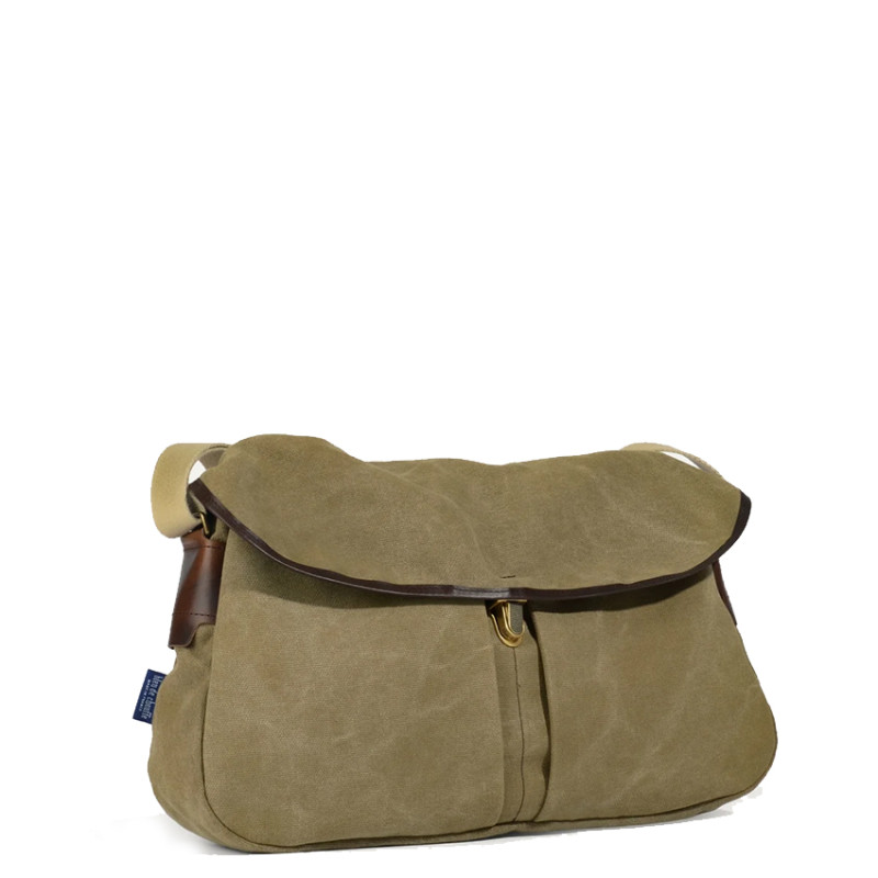 Bleu De Chauffe Léon Sac Besace En Toile Kaki US