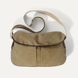 Bleu De Chauffe Léon Sac Besace En Toile Kaki US face 2