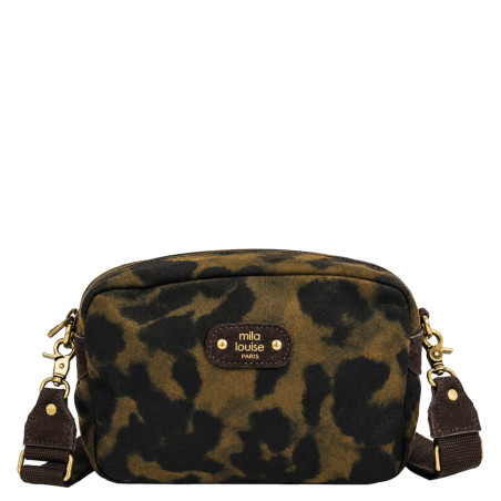 Mila Louise Trott L LP3 Sac Trotteur Léopard Brun Dark