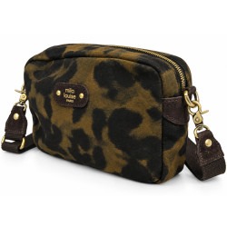 Mila Louise Trott L LP3 Leopard Trotter Bag Dark Brown
