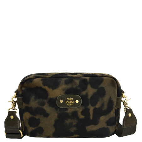 Mila Louise Trott L LP3 Sac Trotteur Léopard Kaki Dark