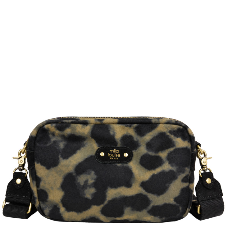 Mila Louise Trott L LP3 Sac Trotteur Léopard Noir