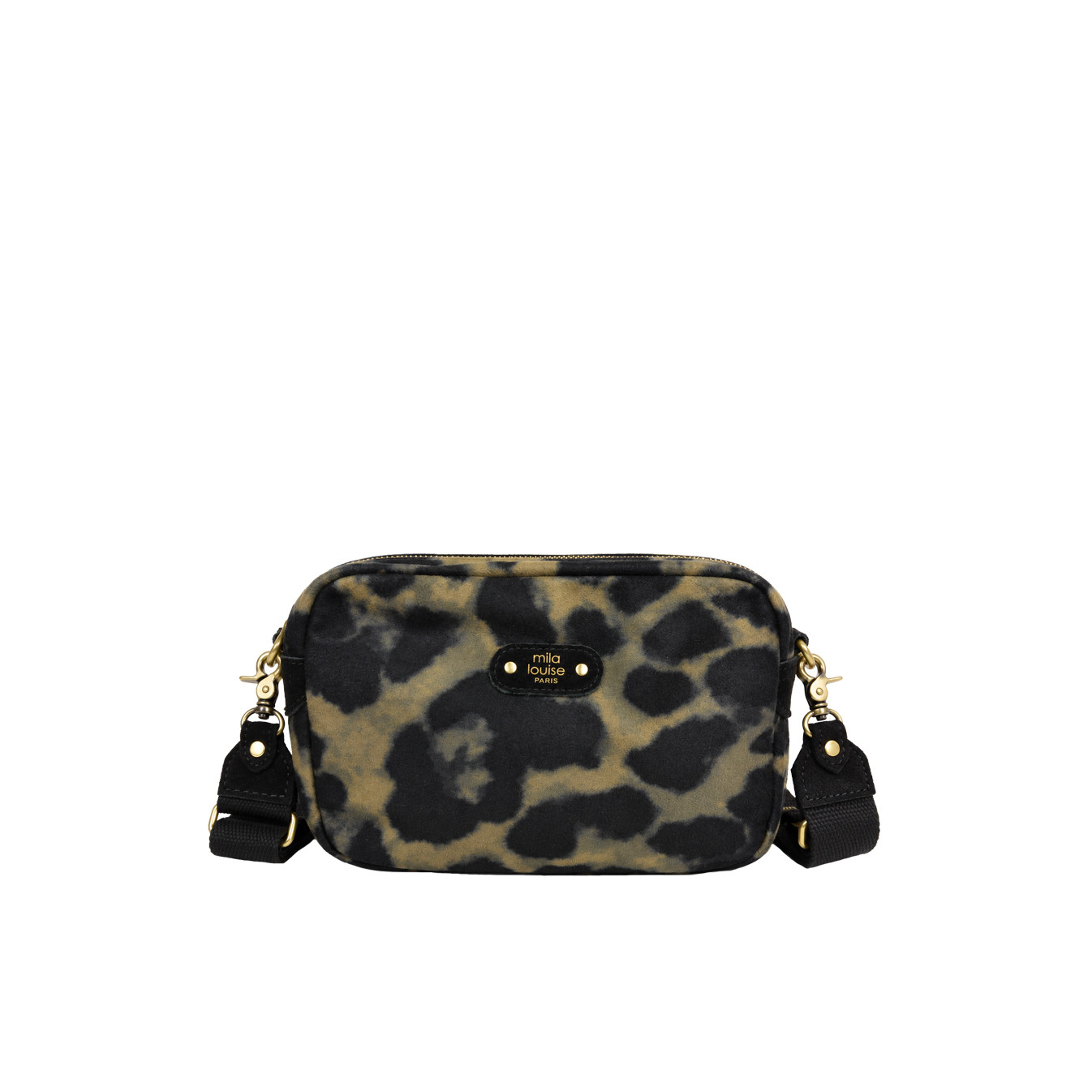 Mila Louise Trott L LP3 Leopard Trotter Bag Black