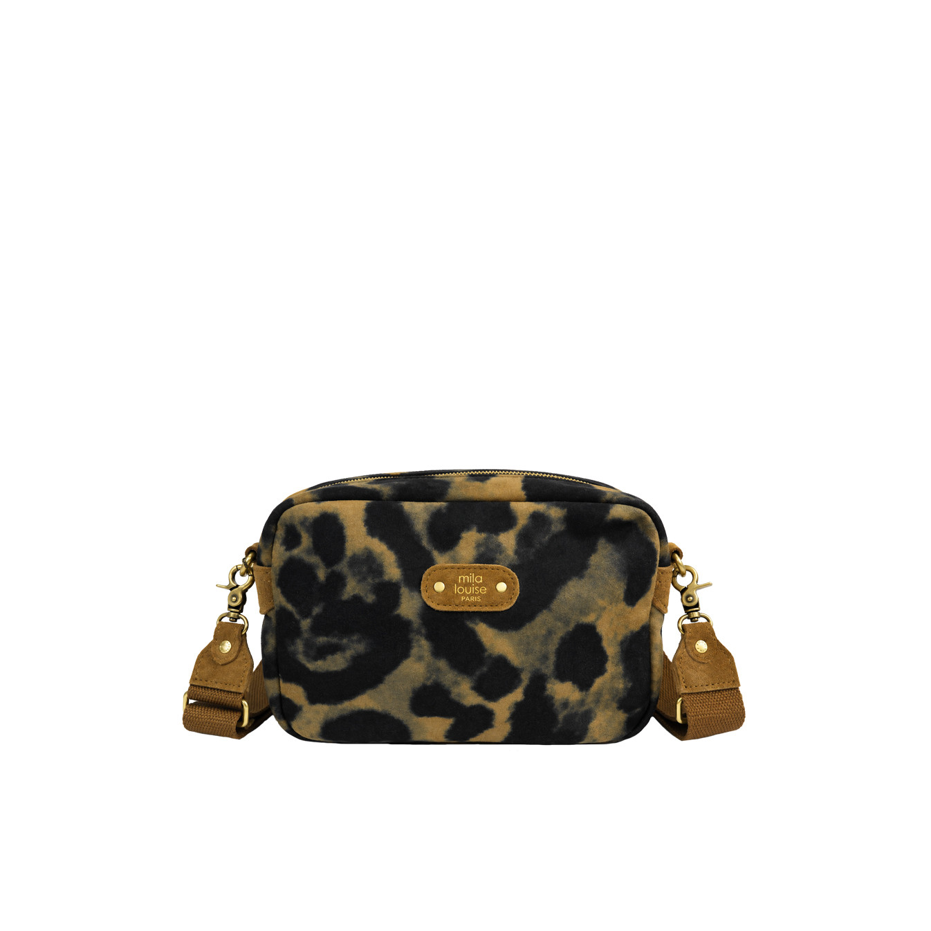 Mila Louise Trott L LP3 Sac Trotteur Léopard Ocre Dark