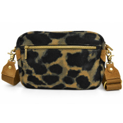 Mila Louise Trott L LP3 Leopard Trolley Bag Dark Ochre