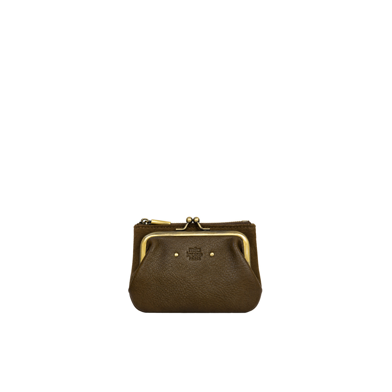 Mila Louise Uzu CC Coin Purse in Ochre Leather