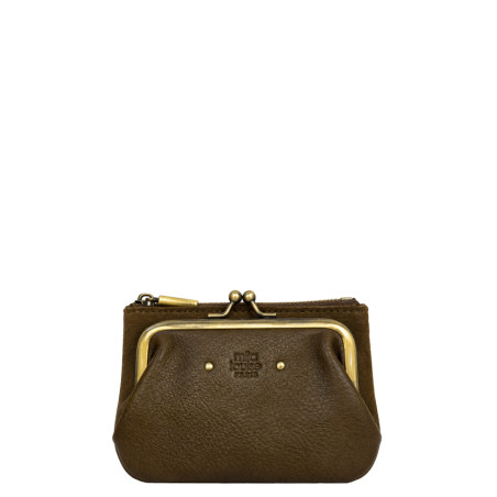 Mila Louise Uzu CC Porte-Monnaie En Cuir Ocre