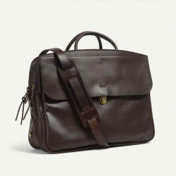 Bleu de Chauffe Zeppo Solo Sac Business Liscio Marron