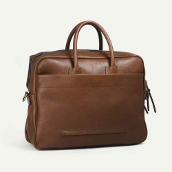 Bleu de Chauffe Zeppo Solo Sac Business Brun Ambré dos