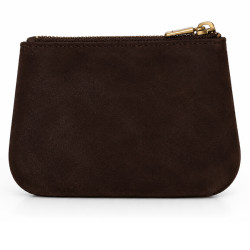 Mila Louise Uzu CC Porte-Monnaie En Cuir Brun