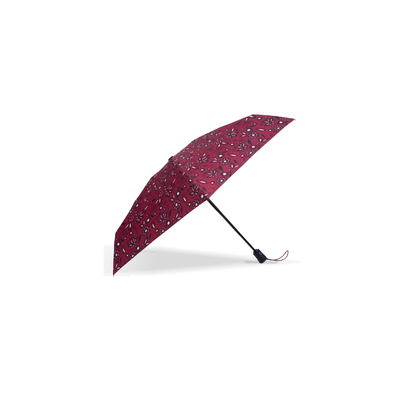 Isotoner Parapluie Mini Pliant Automatique Bandana Bordeaux