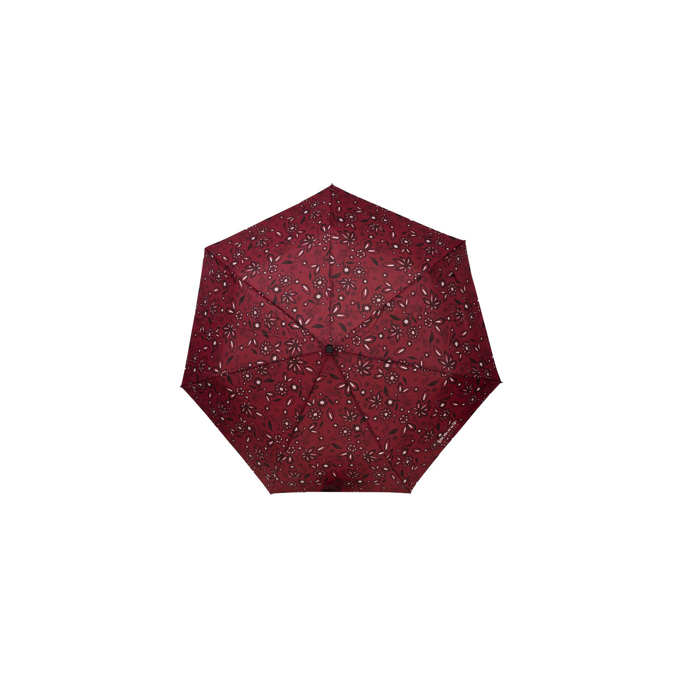 Isotoner Parapluie Pliant Automatique Bandana Bordeaux