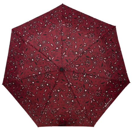 Isotoner Parapluie Pliant Automatique Bandana Bordeaux