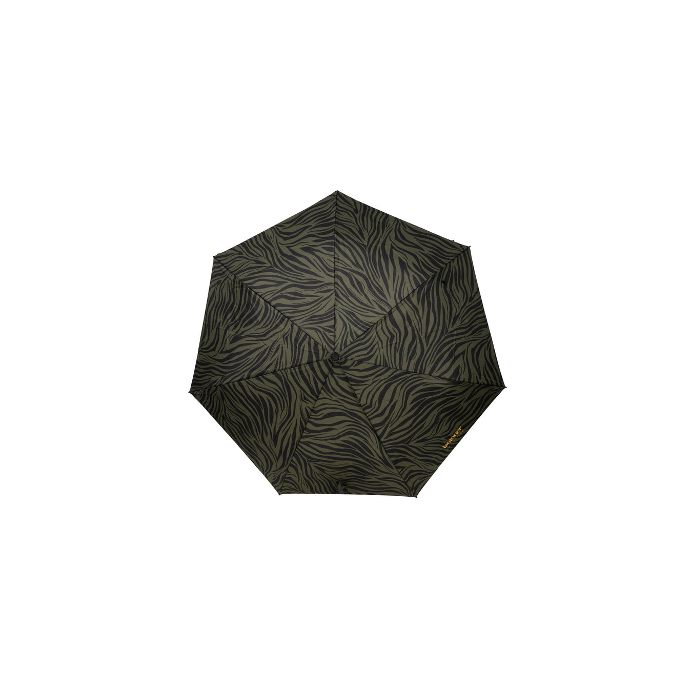 Isotoner Parapluie Pliant Automatique Zèbre Kaki