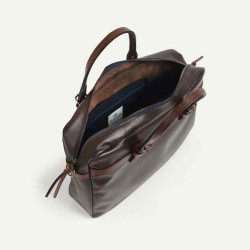 Bleu de Chauffe Sac Business Ledger Marron ouvert