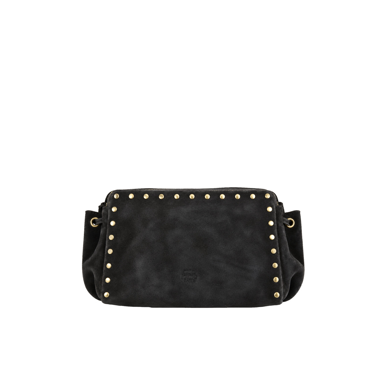 Mila Louise Zaza V Sac Porté Travers En Cuir Velours Kaki Dark