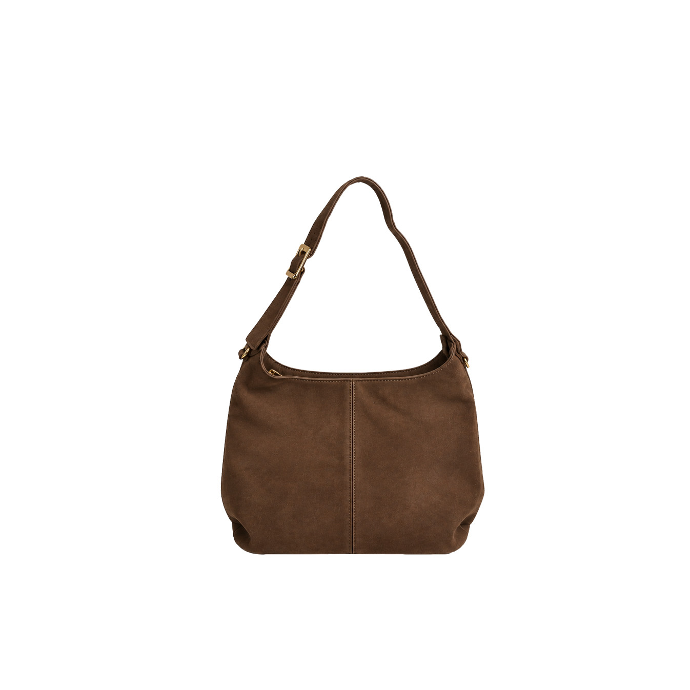 Farfouillette Sac Besace Effet Velours Café