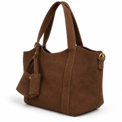 Farfouillette Sac Shopping 2 En 1 Café