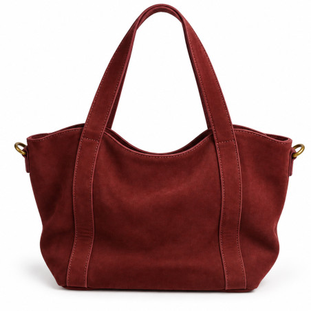 Farfouillette Sac Shopping 2 En 1 Prune dos