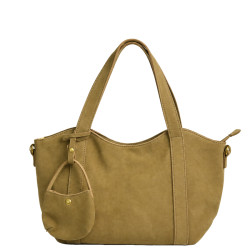 Farfouillette Sac Shopping 2 En 1 Taupe