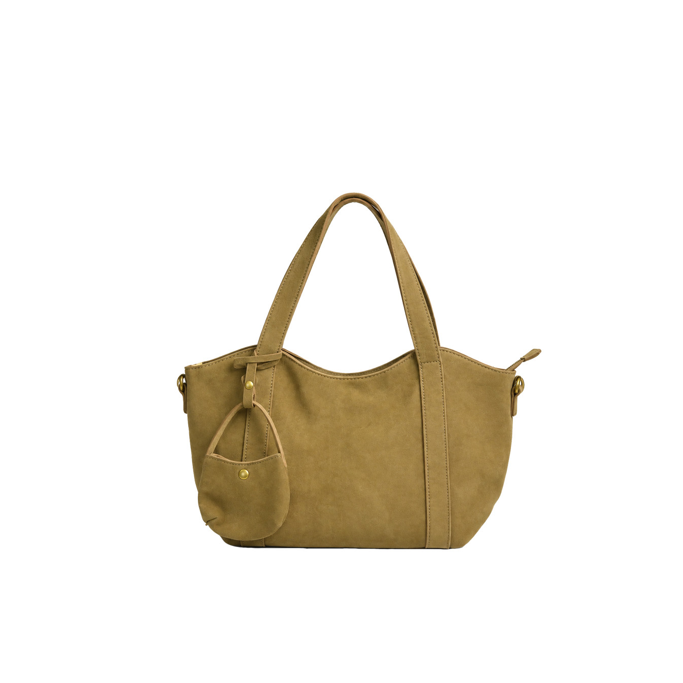 Farfouillette Sac Shopping 2 En 1 Taupe