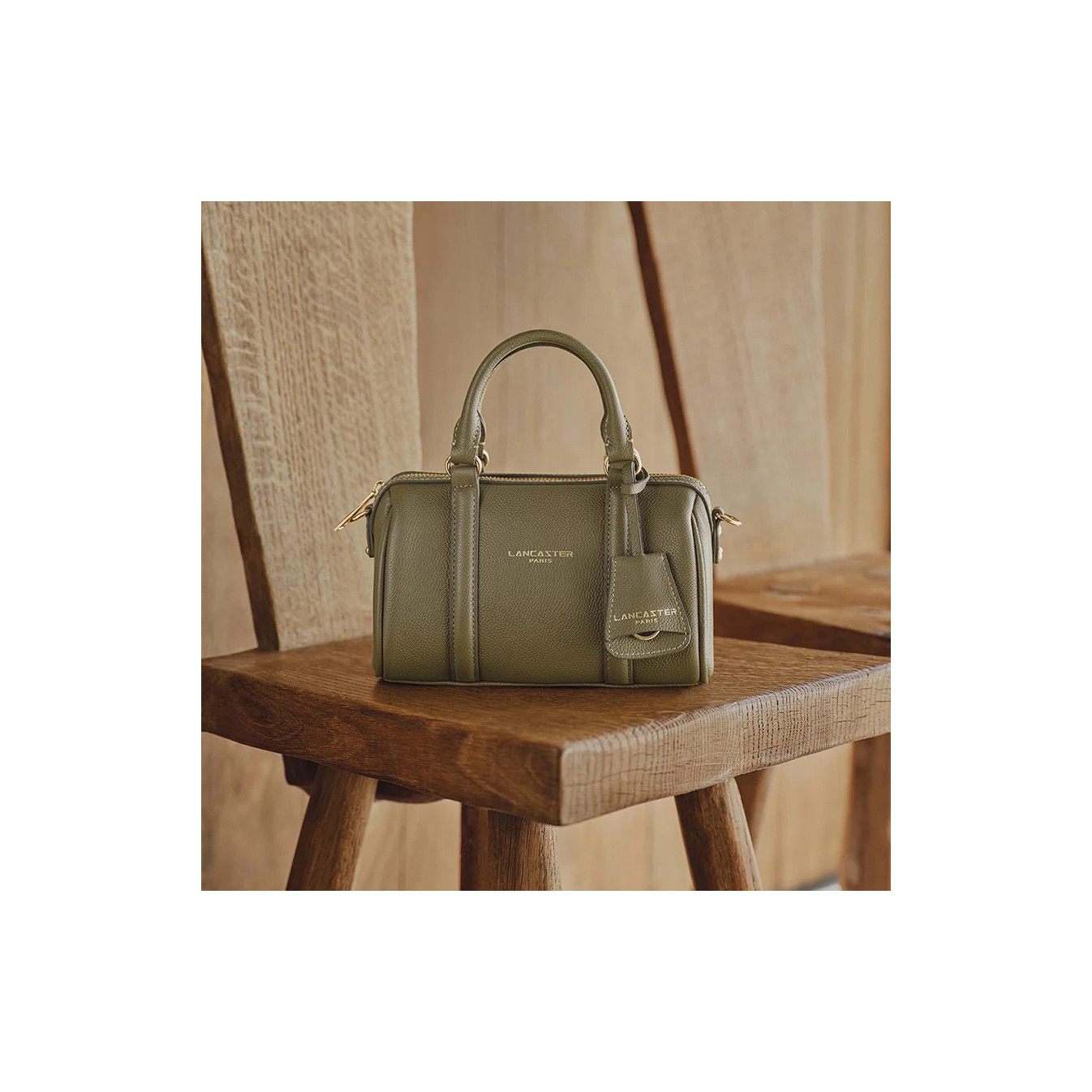 Lancaster Milano Ana Handbag Leather 547-101 Khaki