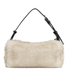 Lancaster Moumoute Petit Sac Trotteur Rectangle 518-085 Ecru Noir dos