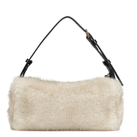 Lancaster Moumoute Petit Sac Trotteur Rectangle 518-085 Ecru Noir dos