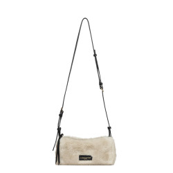 Lancaster Moumoute Small Trotter Rectangle Bag 518-085 Cream Black