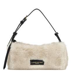 Lancaster Moumoute Small Trotter Rectangle Bag 518-085 Cream Black
