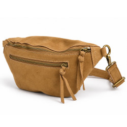 Farfouillette Sac Banane Zippé & Végan Fauve