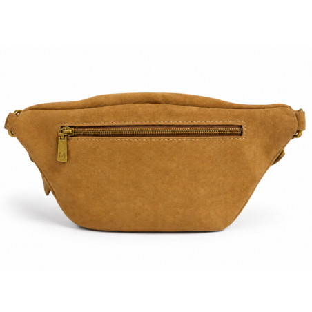 Farfouillette Sac Banane Zippé & Végan Fauve dos