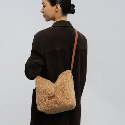 Lancaster Moumoute Sac Seau 518-089 Ecru Cognac