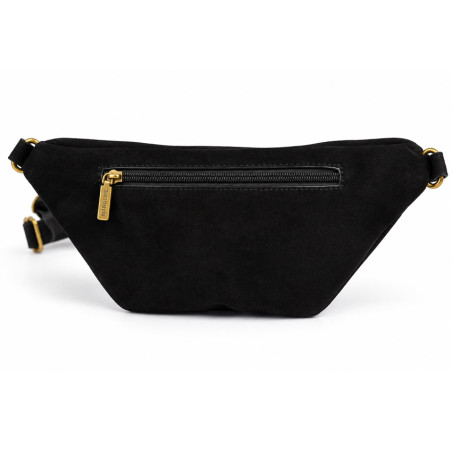 Farfouillette Zippered Vegan Black Banana Bag