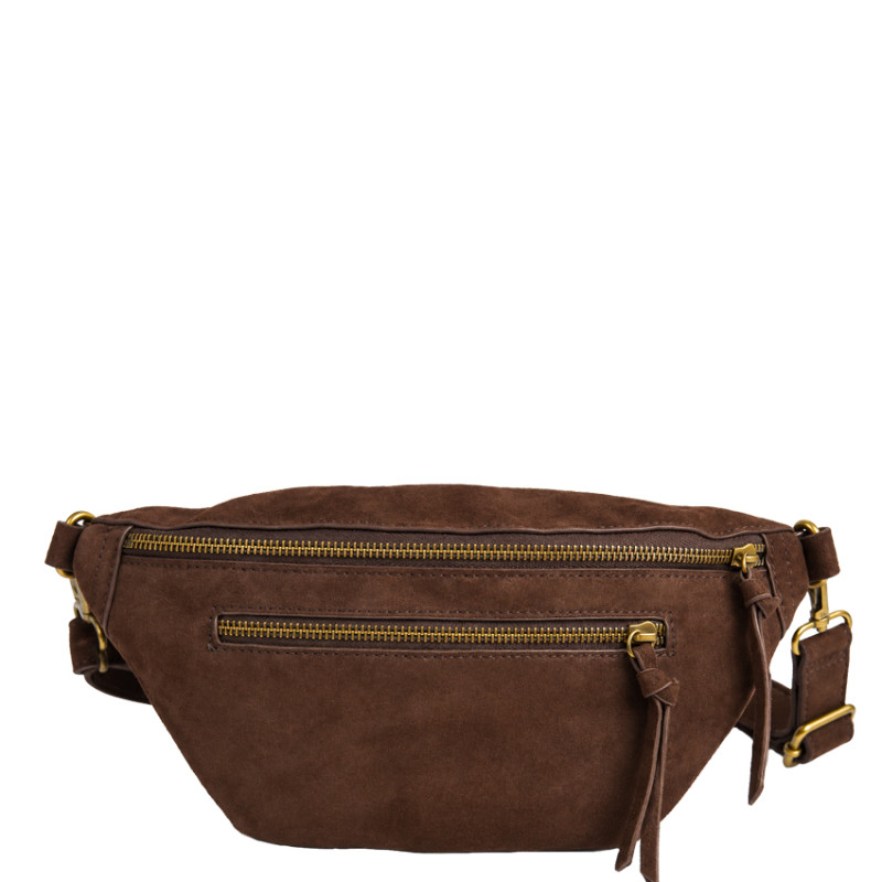 Farfouillette Zippered Vegan Banana Bag Coffee