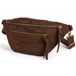 Farfouillette Zippered Vegan Banana Bag Coffee