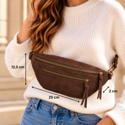 Farfouillette Sac Banane Zippé & Végan Café porté
