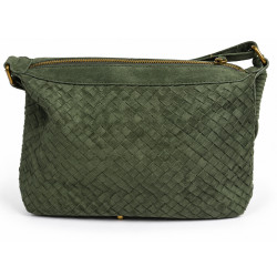 Farfouillette Sac Besace Tressé Vert  dos