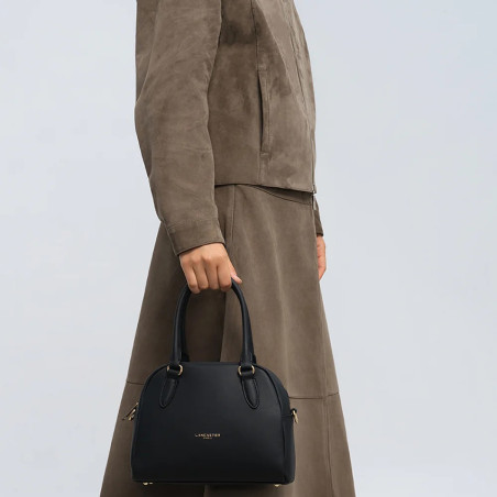 Lancaster Donna Bow Petit Sac Bowling 480-092 Noir porté main
