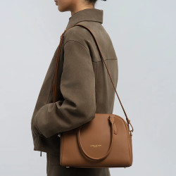 Lancaster Donna Bow Small Bowling Bag 480-092 Mocha