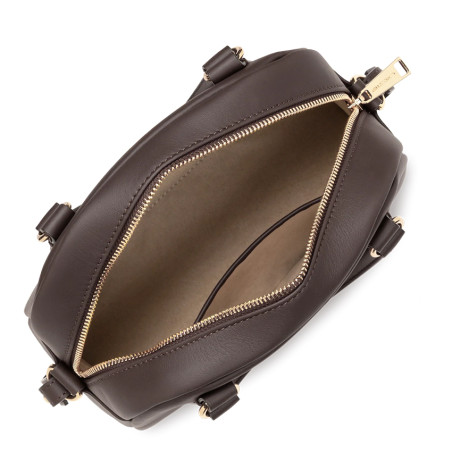 Lancaster Donna Bow Small Bowling Bag 480-092 Dark Brown