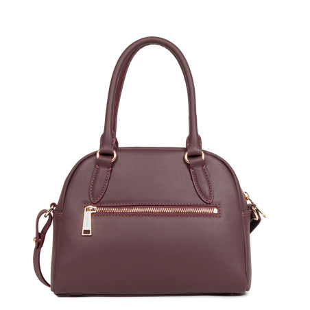 Lancaster Donna Bow Petit Sac Bowling 480-092 Bordeaux Foncé dos
