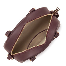 Lancaster Donna Bow Petit Sac Bowling 480-092 Bordeaux Foncé ouvert