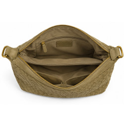 Farfouillette Drawstring Bag Woven Taupe