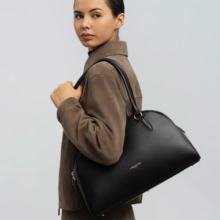 Lancaster Donna Bow Large Bowling Bag 480-094 Black