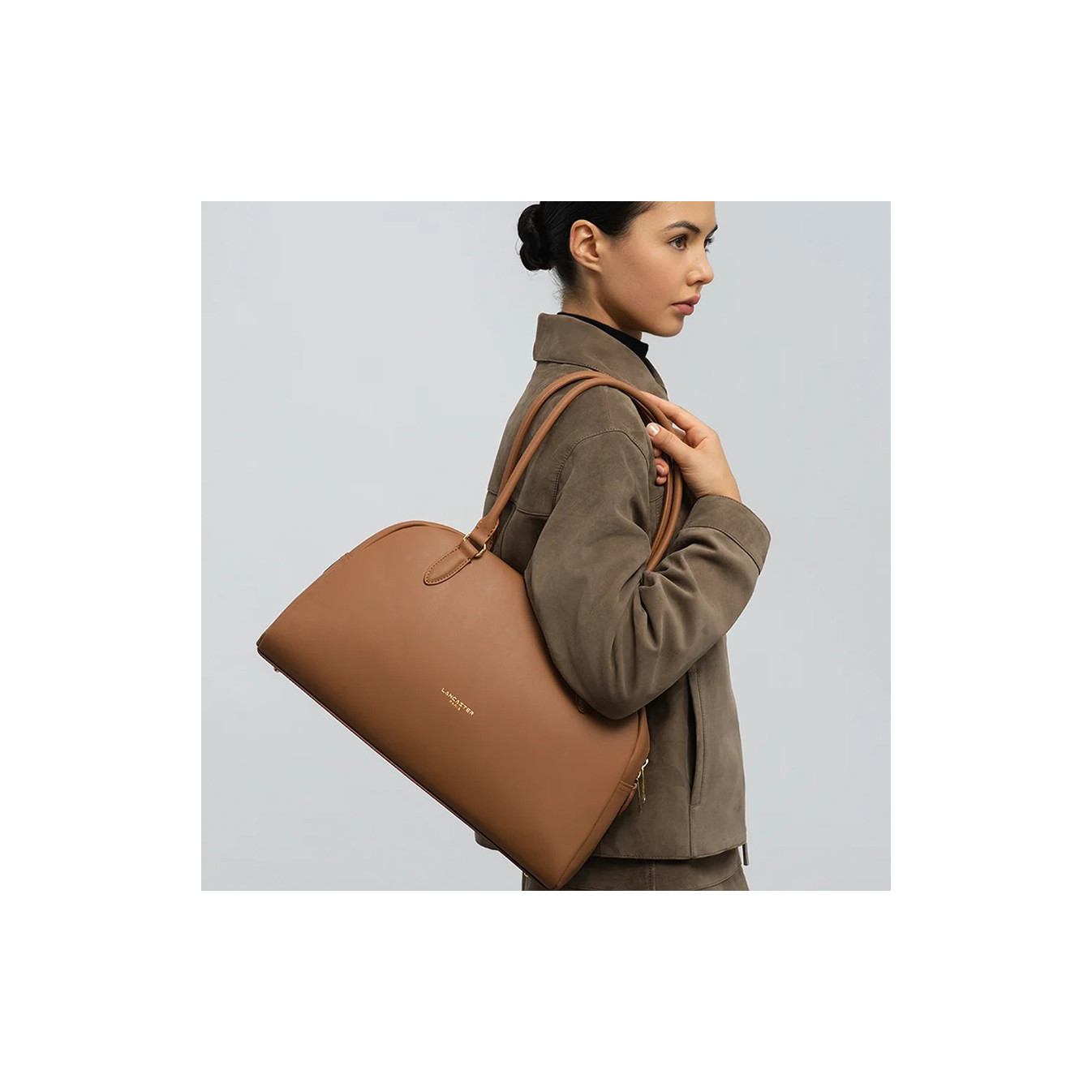 Lancaster Donna Bow Grand Sac Bowling 480-094 Moka