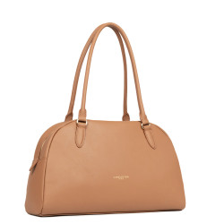 Lancaster Donna Bow Large Bowling Bag 480-094 Mocha